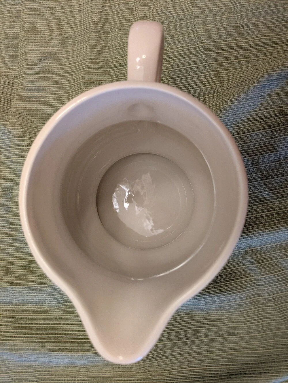 Longaberger Woven Traditions Ivory Pitcher - 78 Ounces - Made In USA
